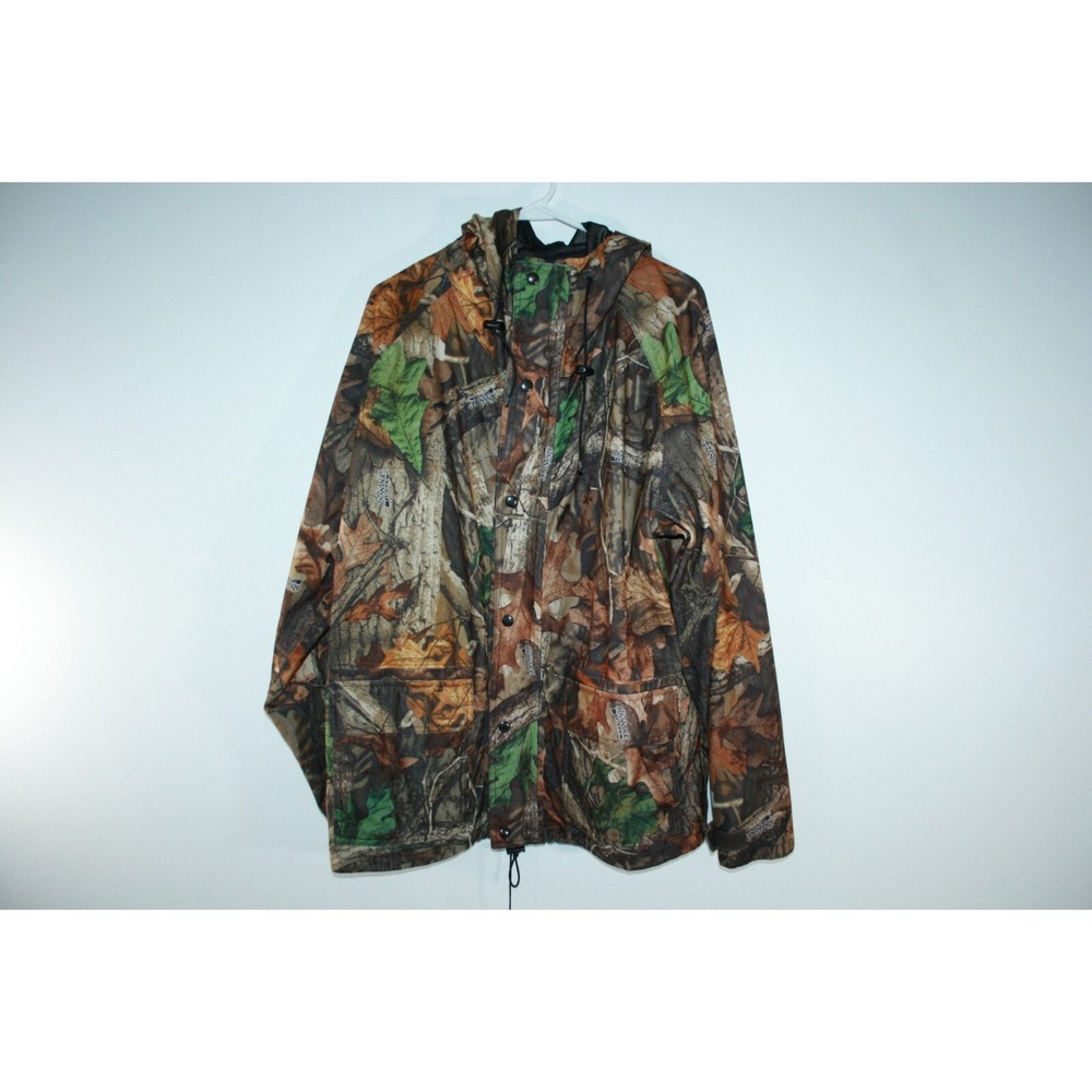 RedHead Full-Zip Men's Camo Camouflage Hooded‎ Hunting Jacket Size Large